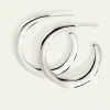 Circe Medium Hoops - Silver