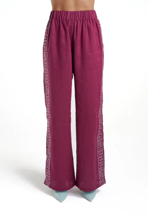 Sig Linen Pant - Plum