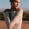 Tonya Rose Lace Top - Creme