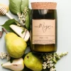 Wine Bottle Candle - French Pear