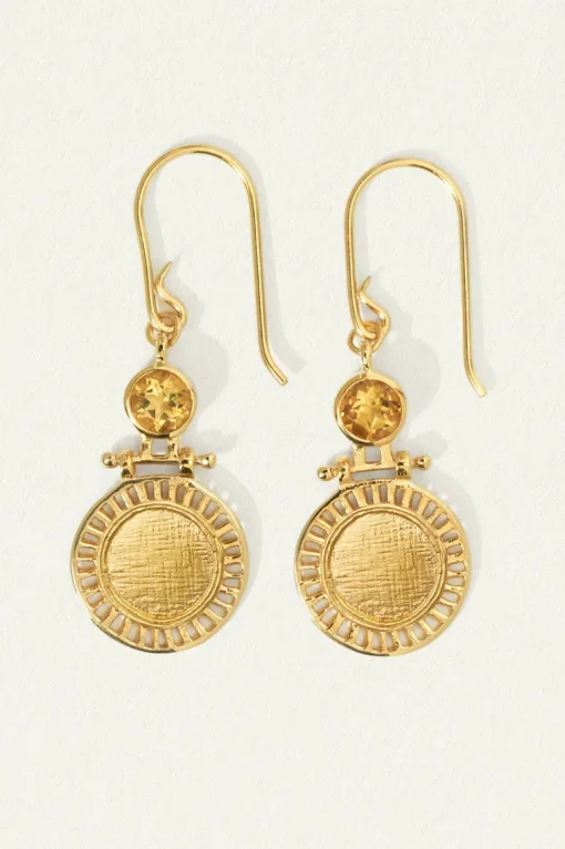 Solar Earrings  - Gold